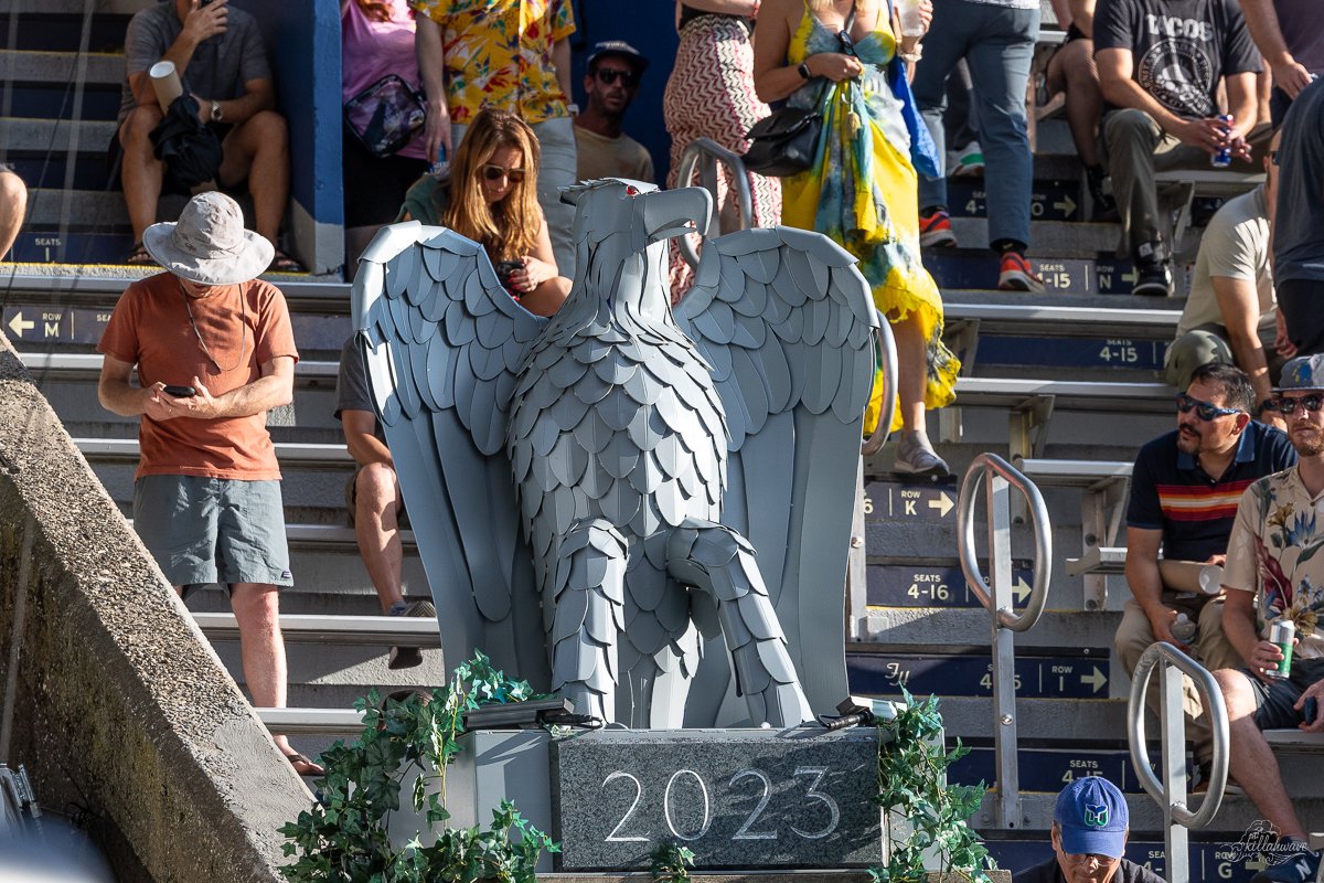Eagles lined the Forest Hills Stadium campus | Queens, NY