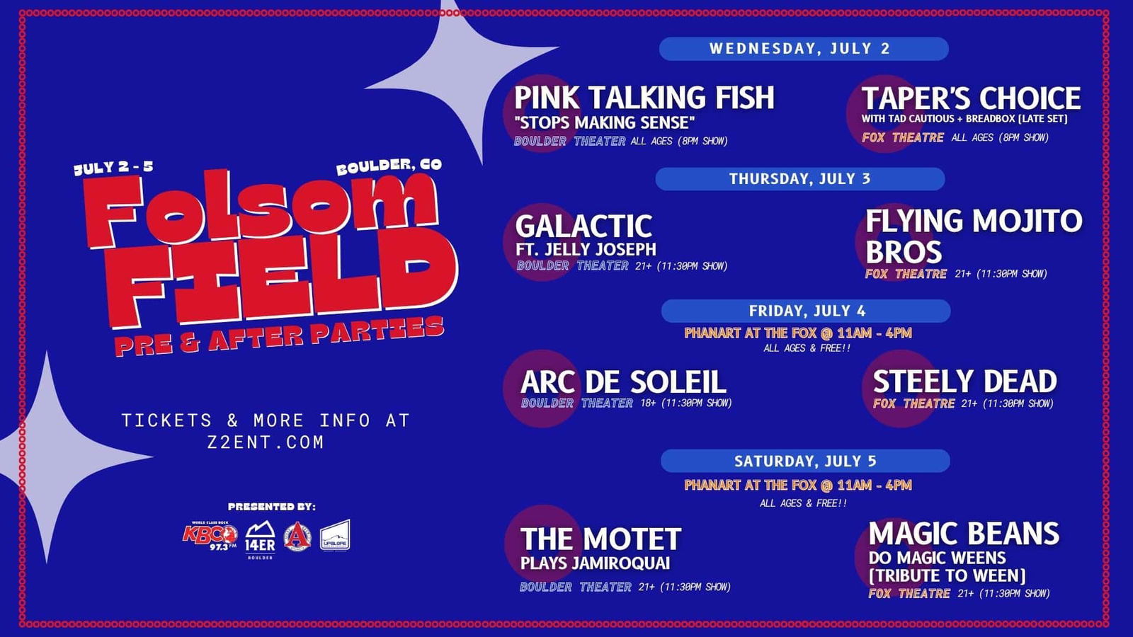 Tons of music after Phish