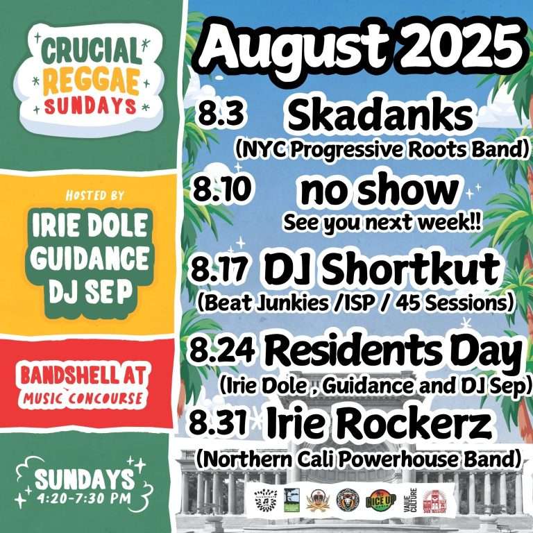 Crucial Reggae Sundays Bring Free, Family‑Friendly Vibes to Golden Gate Park All August