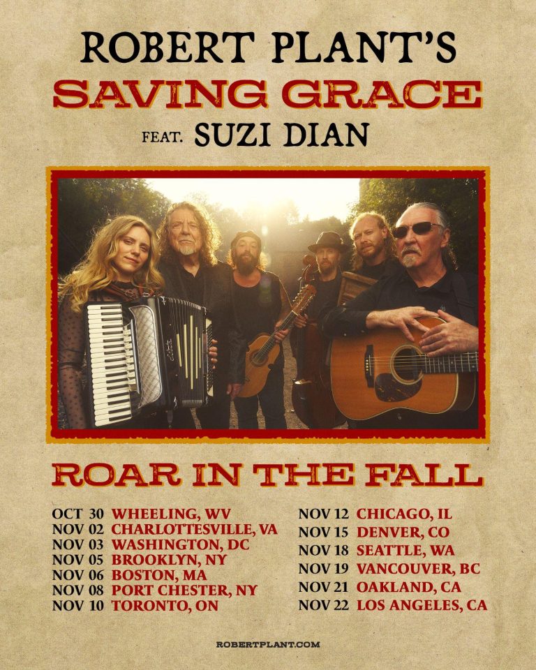 Robert Plant Launches Saving Grace — Debut Album with Suzi Dian Out Sept 26; U.S. Tour Announced