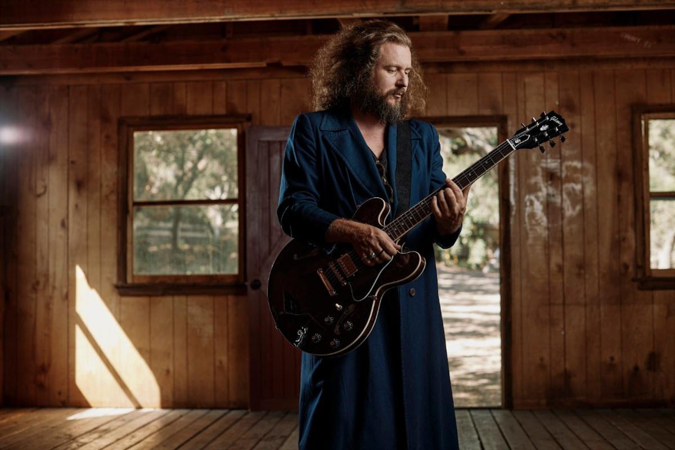 Jim James with his new Gibson ES-335 guitar | Photo Credit: Gibson