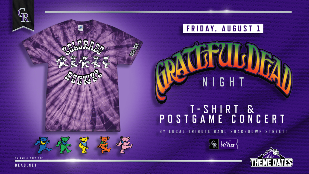 Colorado Rockies Honor Jerry Garcia’s Legacy with Grateful Dead Night at Coors Field