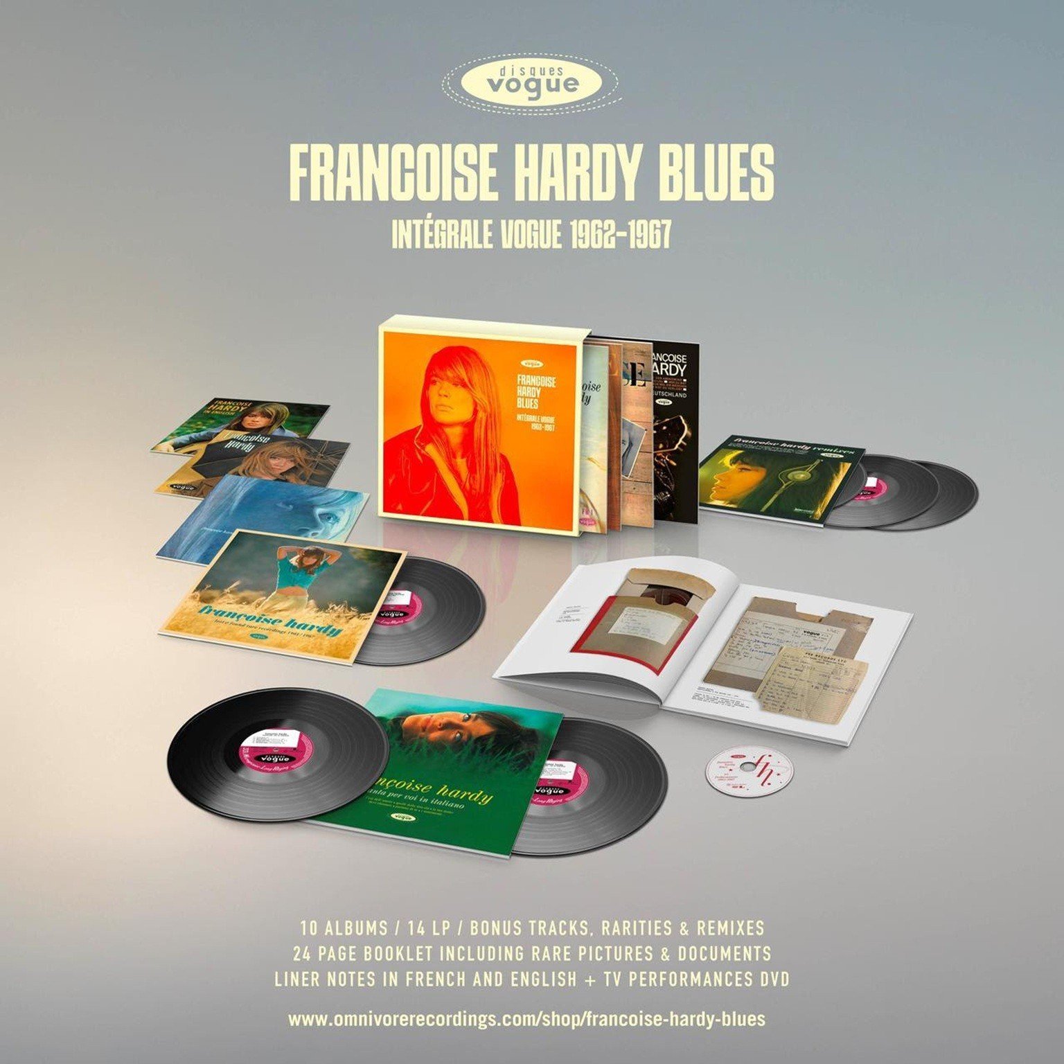 Omnivore Recordings Announces 'Françoise Hardy Blues: Complete