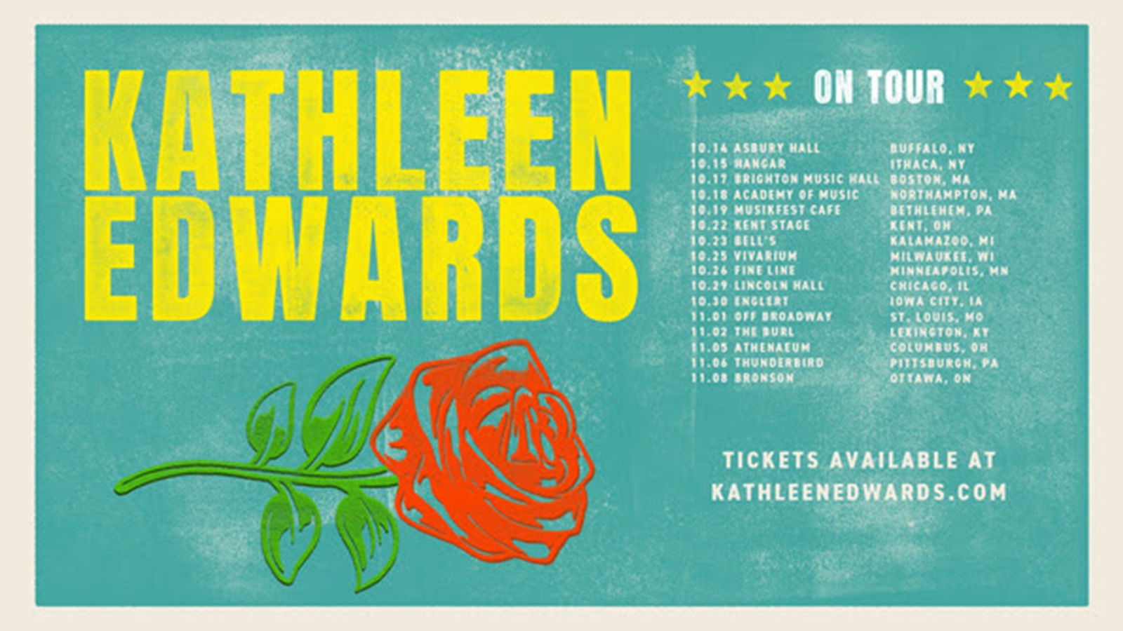 KATHLEEN EDWARDS EXTENDS 2025 FALL HEADLINE TOUR