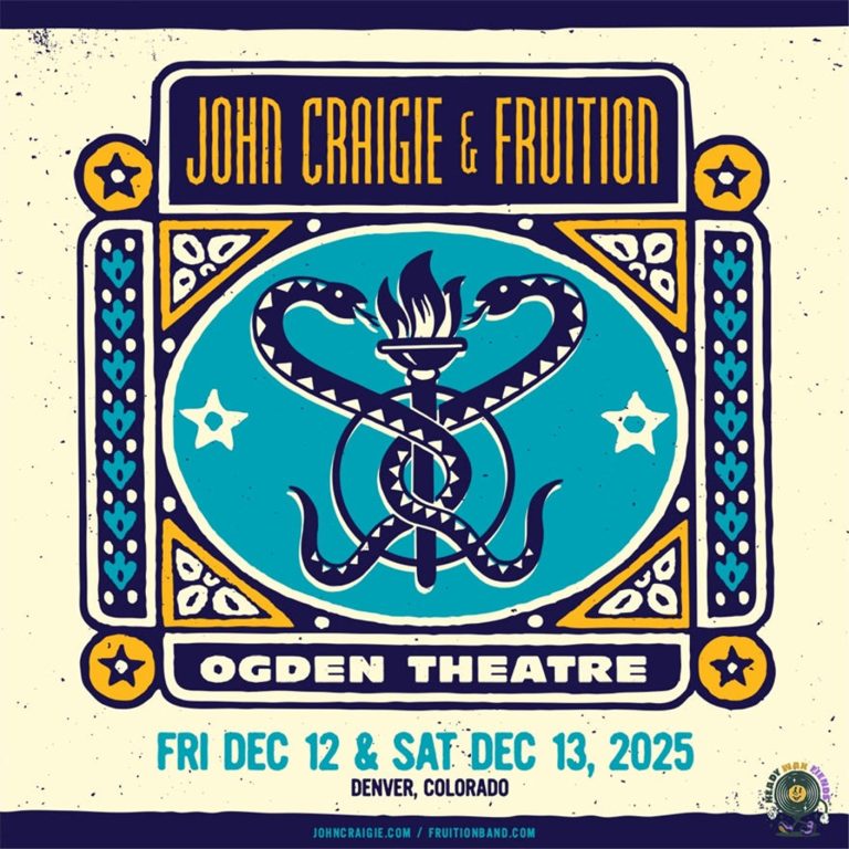 JOHN CRAIGIE & FRUITION ANNOUNCE TWO‑NIGHT HOLIDAY STAND AT DENVER’S OGDEN THEATRE