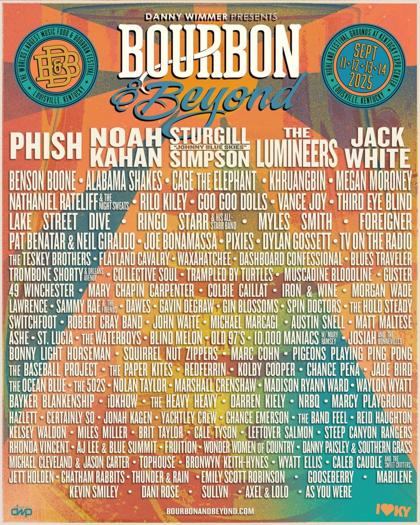 Bourbon & Beyond Set Times Announced; World’s Largest Bourbon, Food & Music Festival Features The Lumineers, Phish, Sturgill “Johnny Blue Skies” Simpson, Noah Kahan & Much More