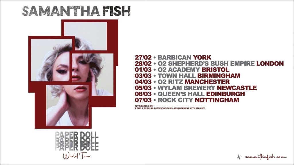 Samantha Fish announces "Paper Doll" February & March 2026 UK Tour