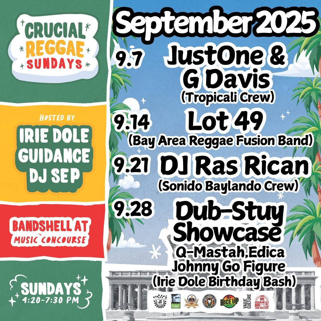 Crucial Reggae Sundays Brings Free, Family-Friendly Reggae to Golden Gate Park This September