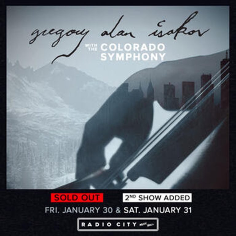 Due to overwhelming demand, Gregory Alan Isakov confirms second night at Radio City Music Hall with the Colorado Symphony on January 31
