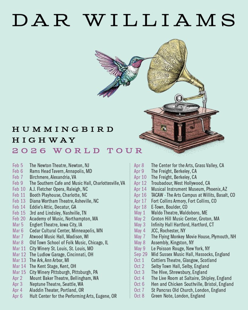 Dar Williams announces Hummingbird Highway tour dates for 2026