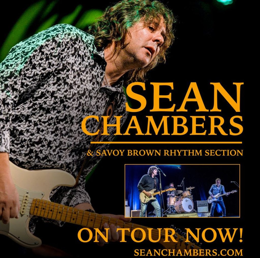 Debonair Music Hall Presents Blues Guitar Ace Sean Chambers and The Savoy Brown Rhythm Section Sunday, October 12 at 8:00 pm
