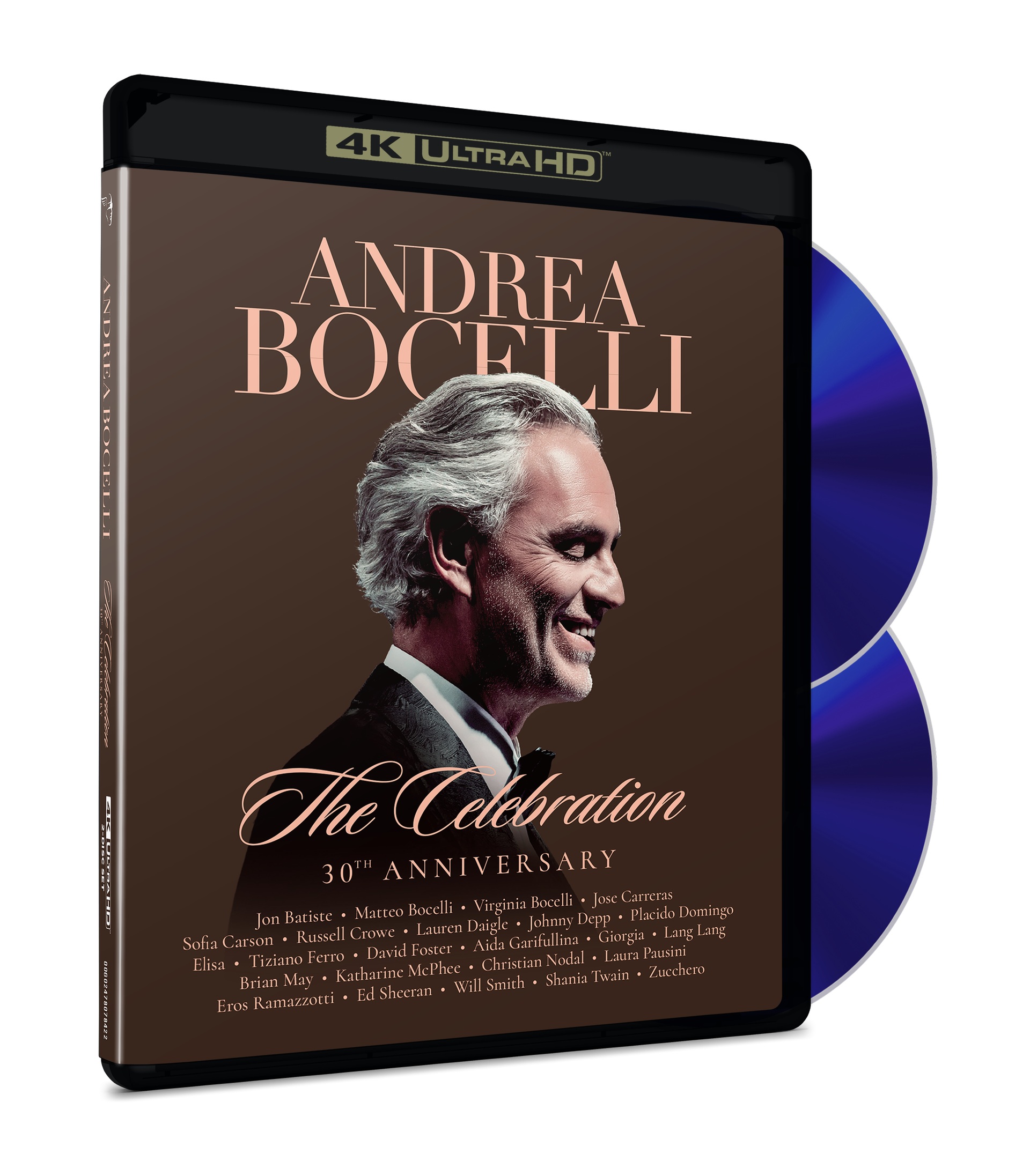 Andrea Bocelli's 30th Anniversary Concert: New Blu-ray, 4K, and