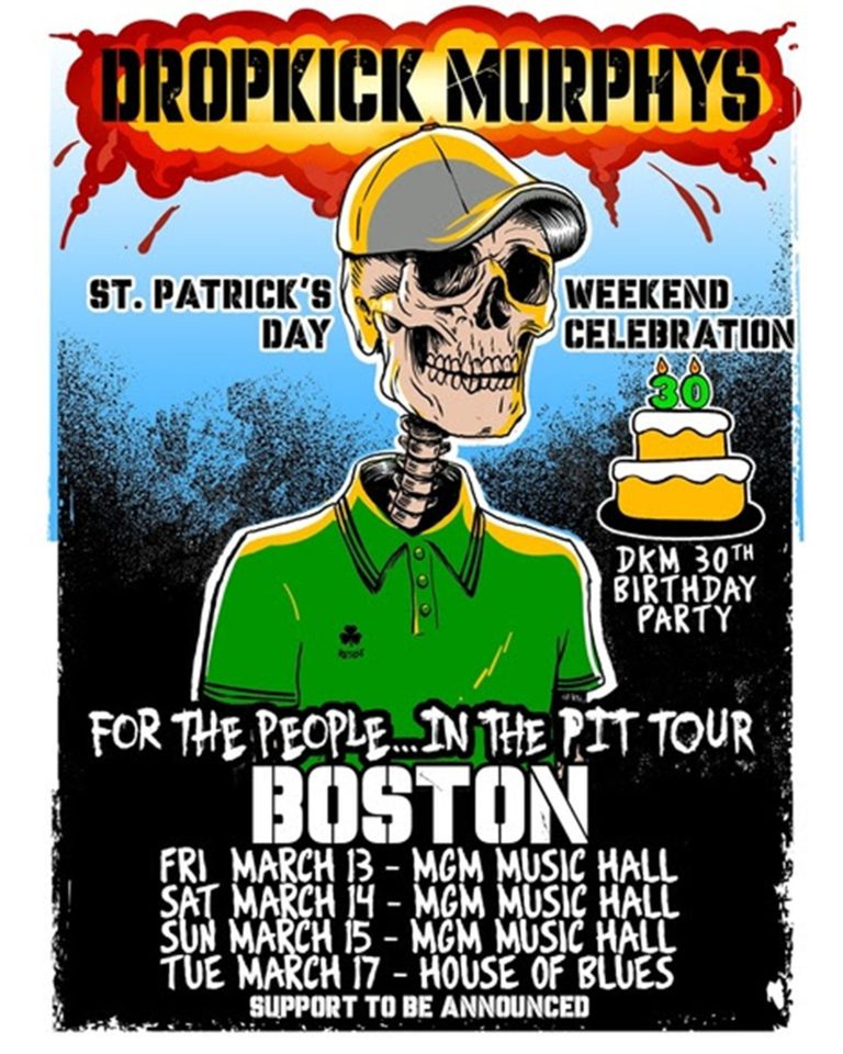 Dropkick Murphys Announce For The People…In The Pit Tour & Boston St. Patrick’s Day 2026 Shows