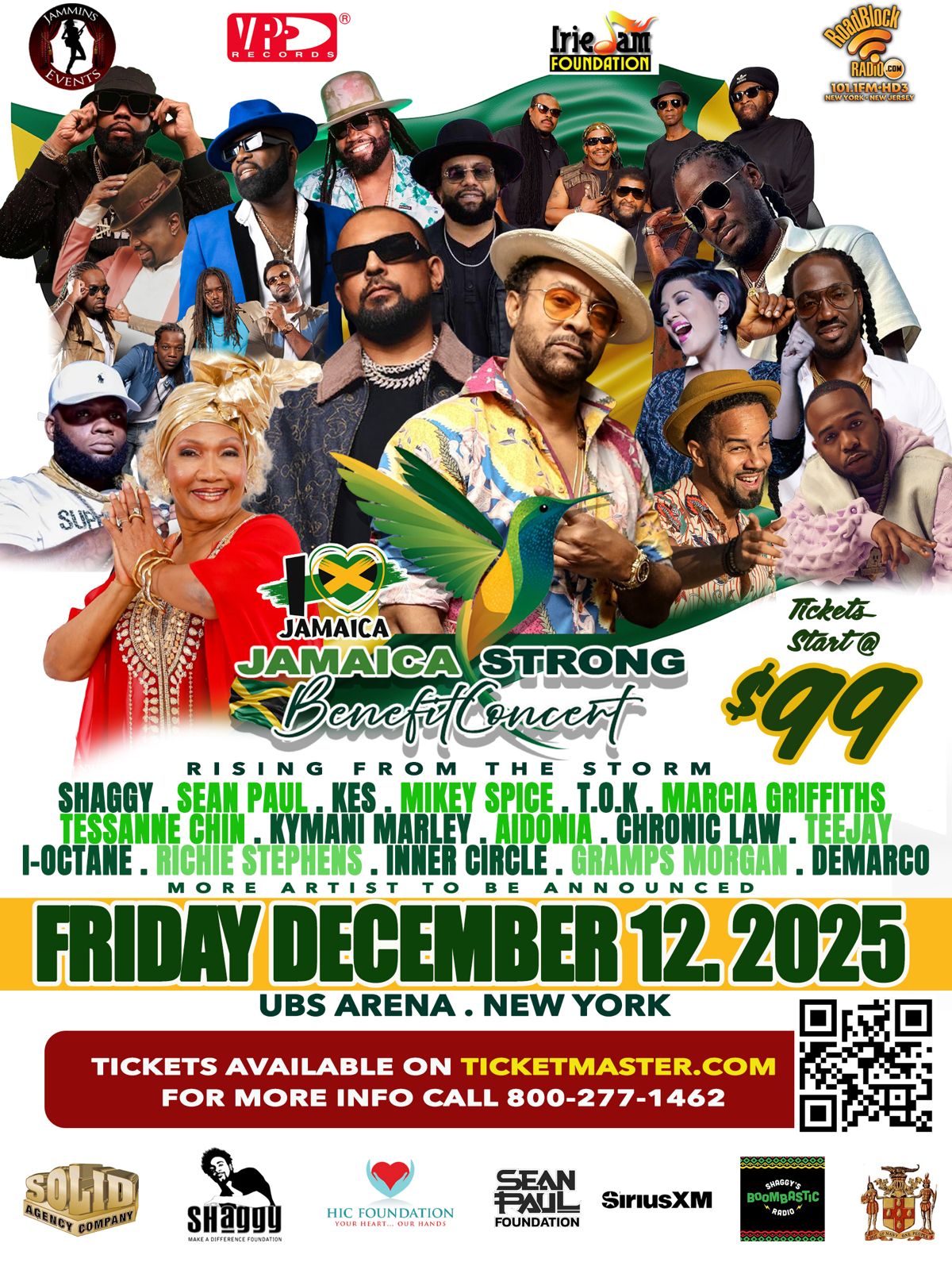 Jamaica Strong Benefit Concert Announced for December 12, 2025 at UBS Arena