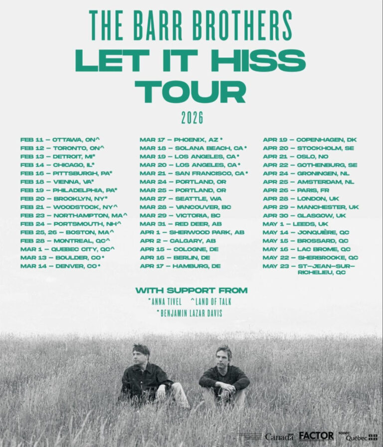 The Barr Brothers Extend 2026 Headline Tour Dates On Heels of Fall Arena Tour with Mumford & Sons