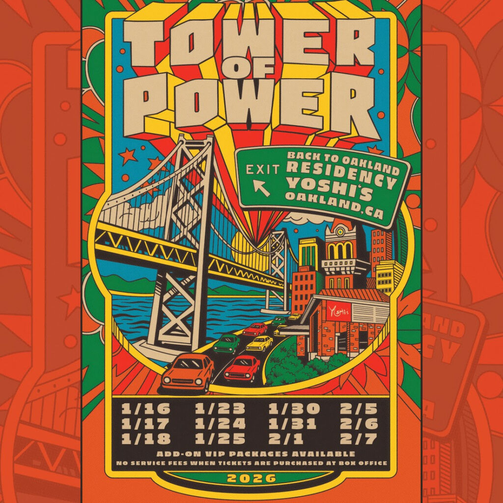 Tower of Power Announces 4-Week, 12-Show Residency at Yoshi’s