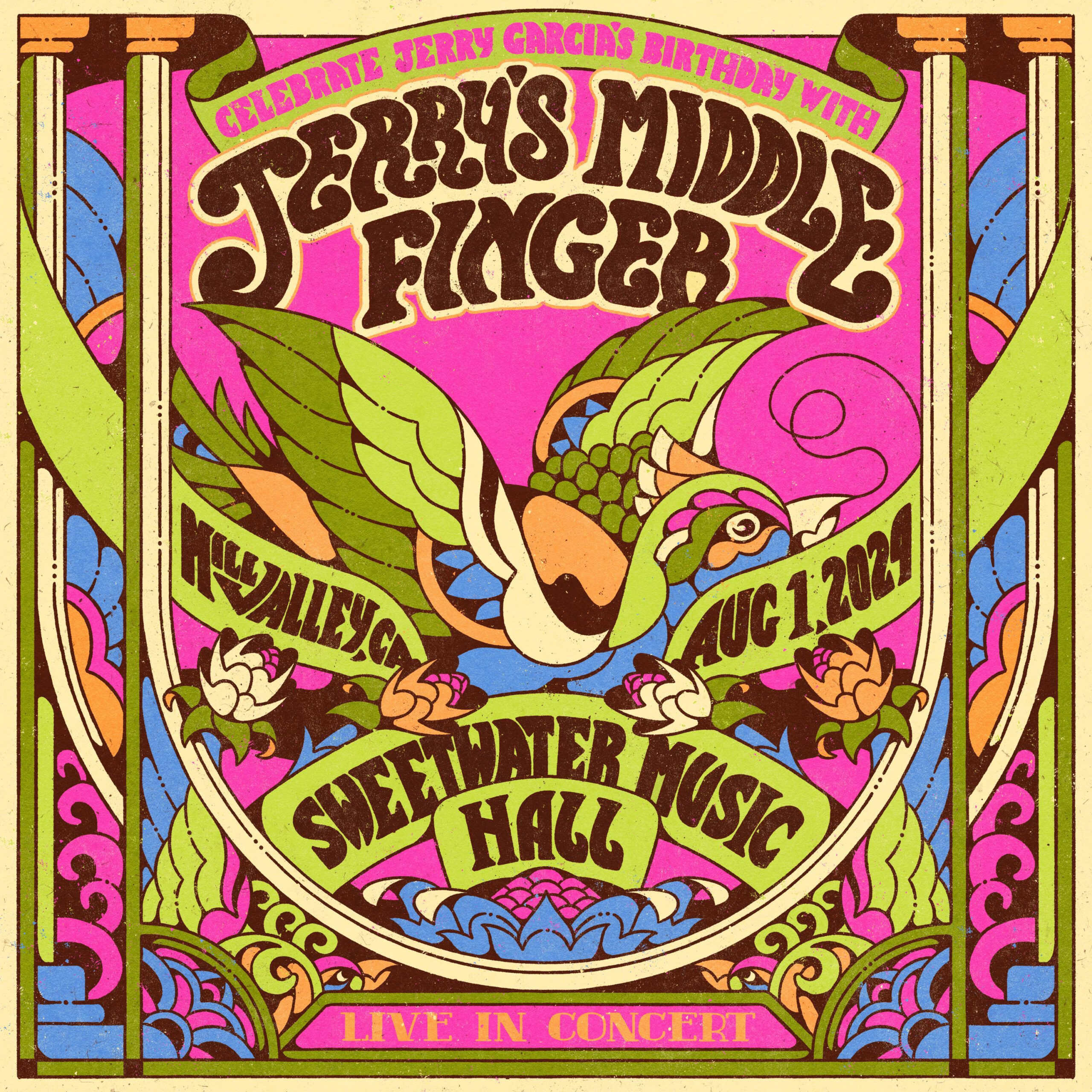 Jerry’s Middle Finger Honors Jerry Garcia’s Birthday with Live Album ‘Jerry Day Live at Sweetwater 8/1/2025’