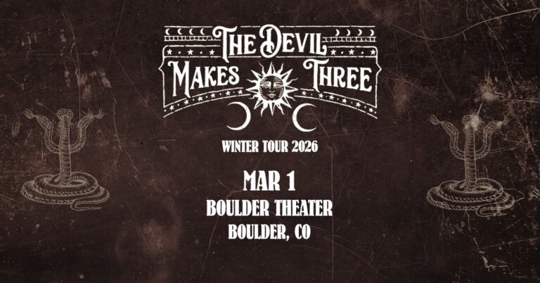 The Devil Makes Three with Lightnin’ Luke at Boulder Theater on March 1, 2026