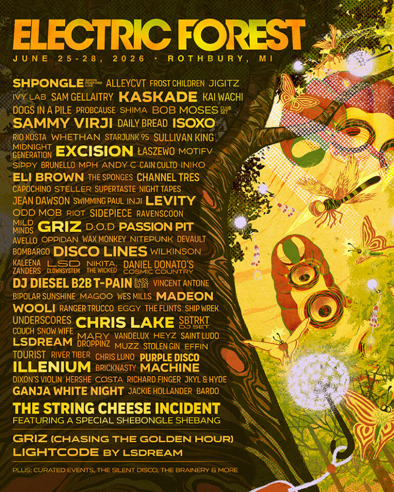 Electric Forest Announces Initial Music Lineup for 2026 Edition