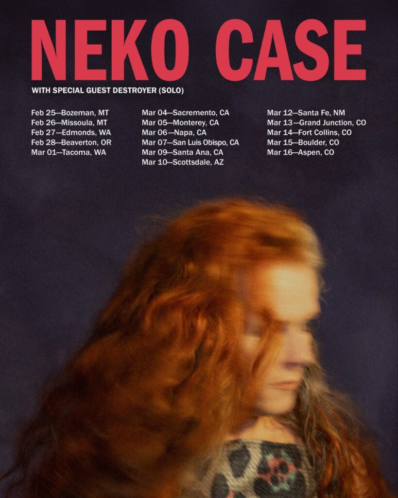 NEKO CASE ANNOUNCES NEW SPRING 2026 TOUR DATES
