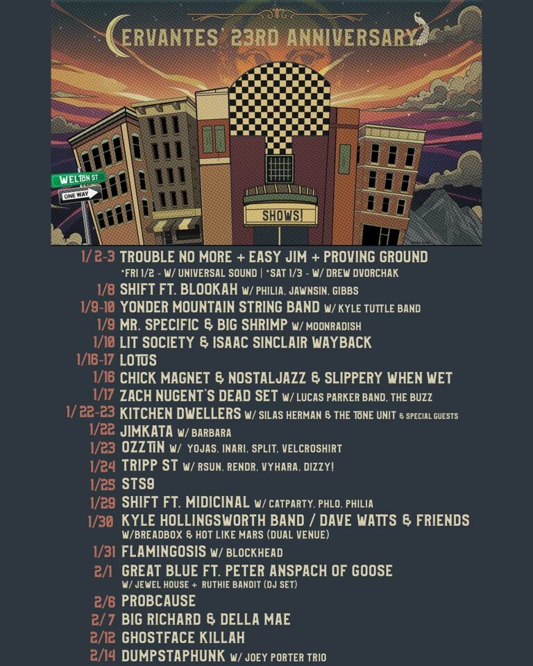 Cervantes’ 23rd Anniversary Brings Yonder, Lotus, STS9 & More to Denver