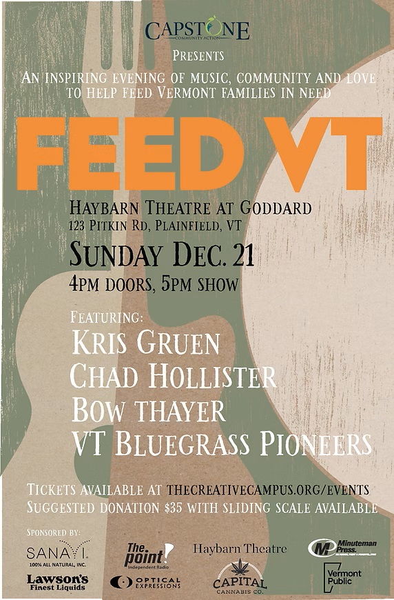Musicians Come Together for FeedVT Benefit Concert to Support Central Vermonters