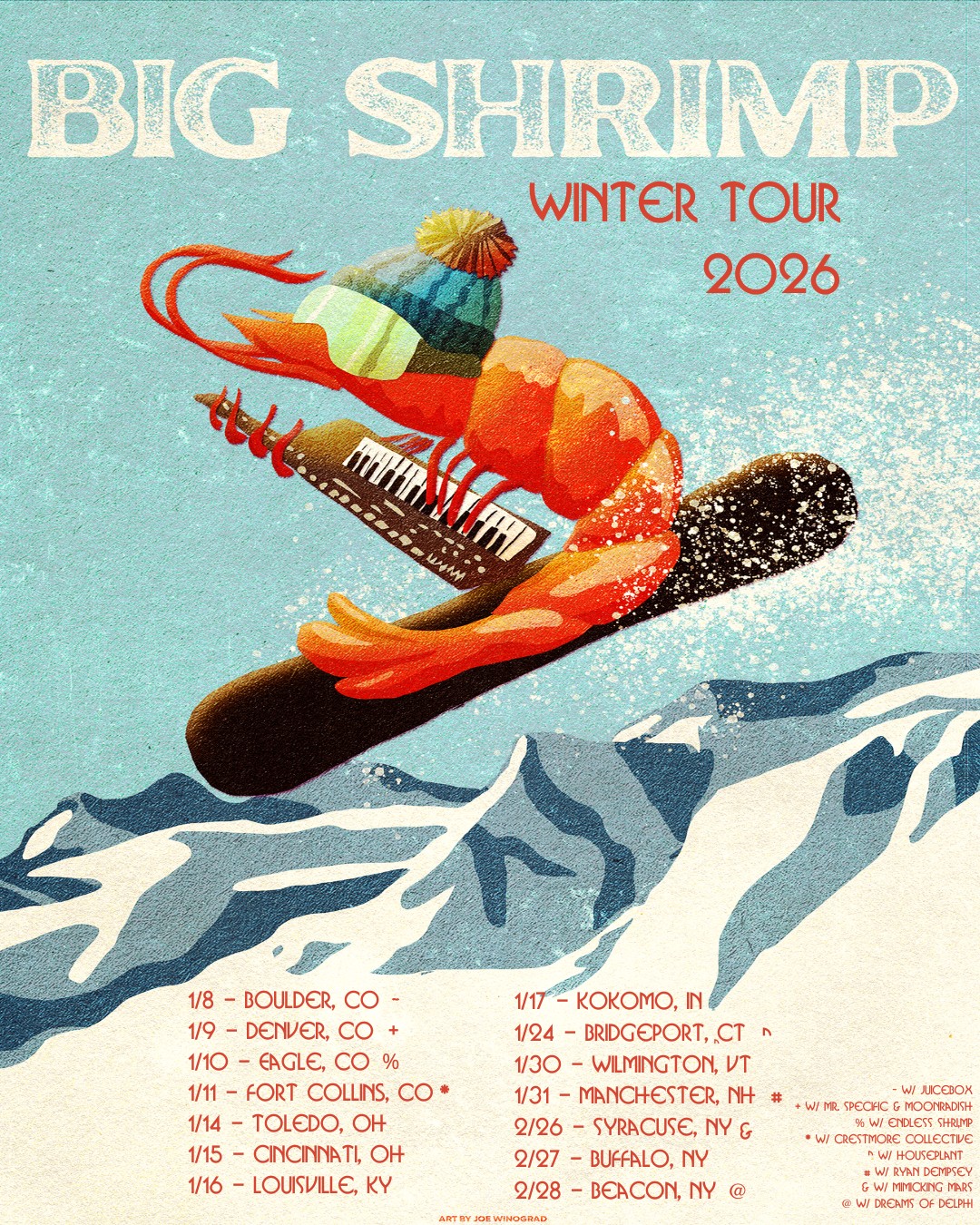 Big Shrimp Announces 2026 Winter Tour & Colorado Debut