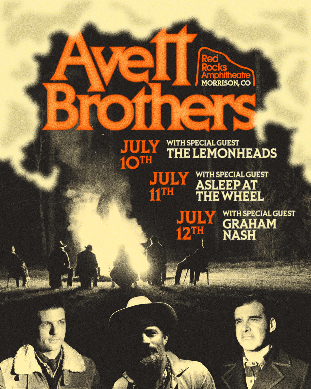 The Avett Brothers Announce 3-Night Red Rocks Run 2026