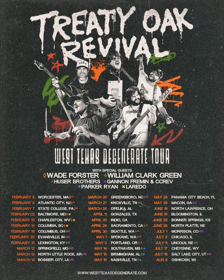 TREATY OAK REVIVAL ANNOUNCE 2026 HEADLINE TOUR