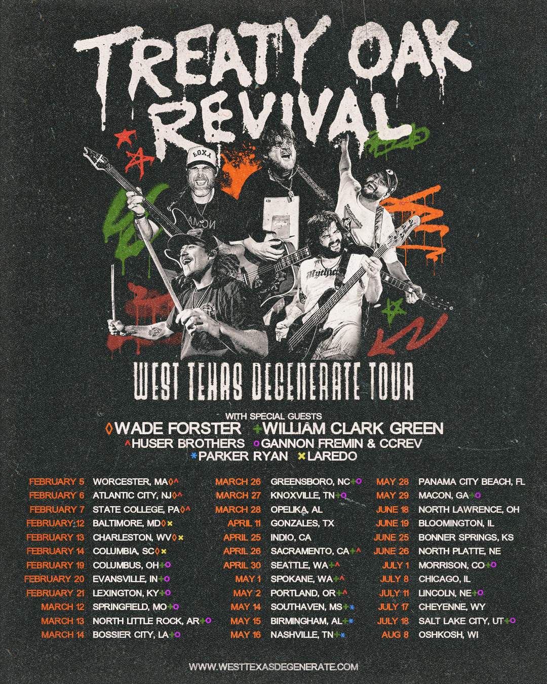 TREATY OAK REVIVAL ANNOUNCE 2026 HEADLINE TOUR