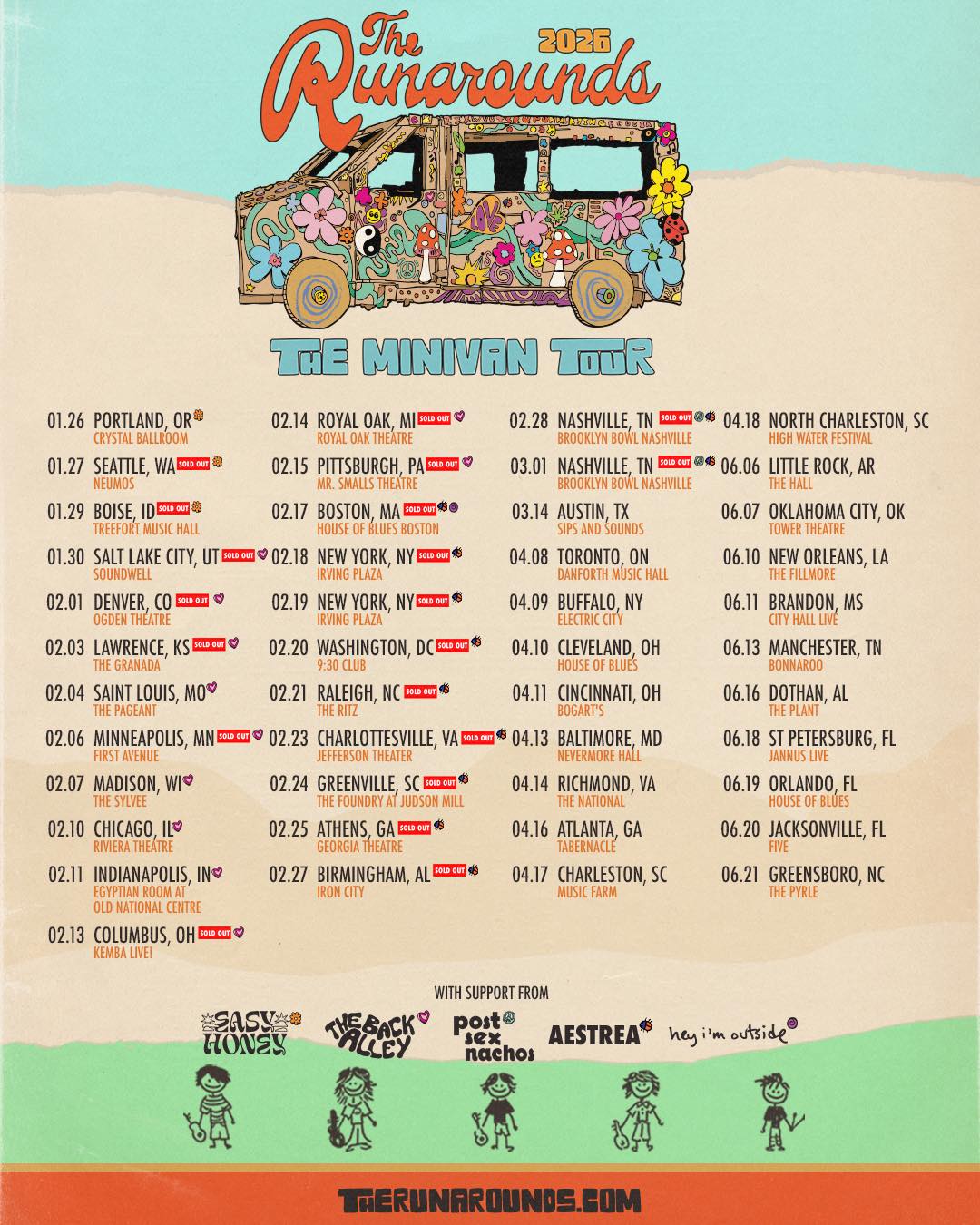 The Runarounds Release “Arrhythmia (I Hope You Stay)” and Add 2026 Tour Dates