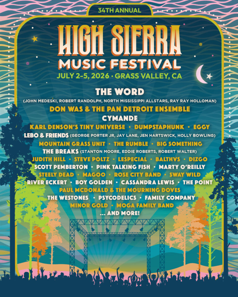 High Sierra Music Festival Announces Initial 2026 Lineup for July 2–5