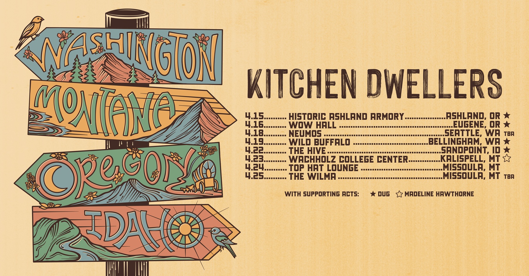 Kitchen Dwellers Announce April 2026 Tour & Missoula Finale