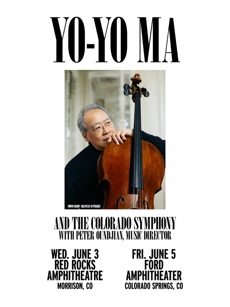 Yo-Yo Ma Joins Colorado Symphony for Red Rocks and Ford Amphitheater Shows