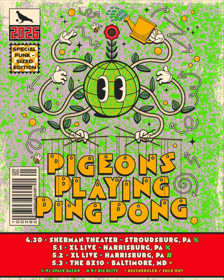 Pigeons Playing Ping Pong Add Pennsylvania Dates, Reschedule Baltimore 8×10 Show