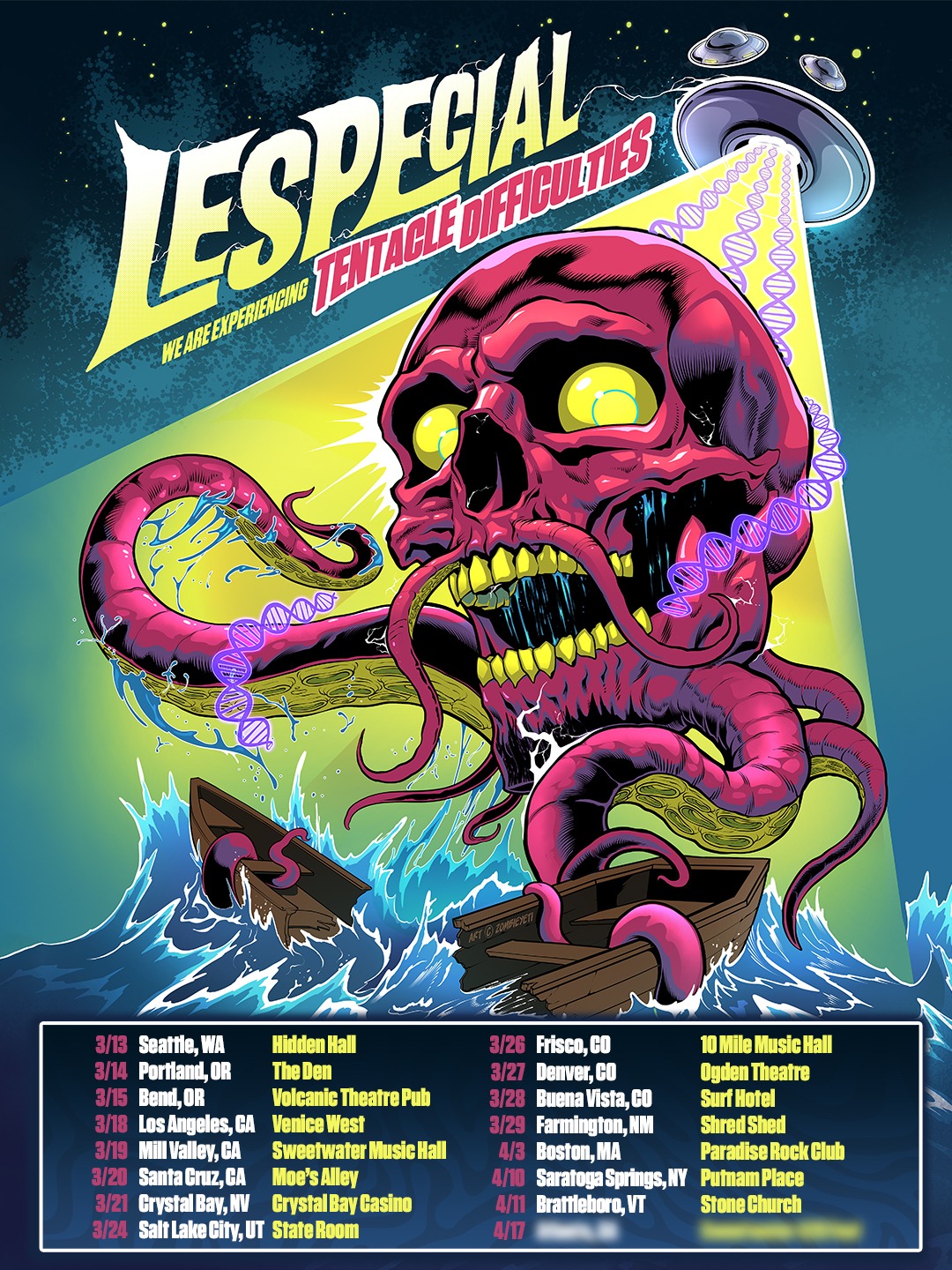 lespecial Announce “Tentacle Difficulties Tour” – West Coast & Beyond This March + April