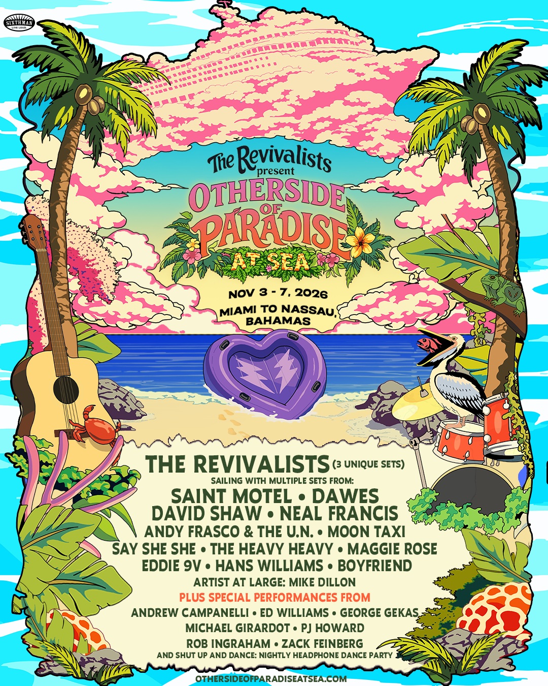 The Revivalists and Sixthman Announce ‘Other Side of Paradise At Sea’