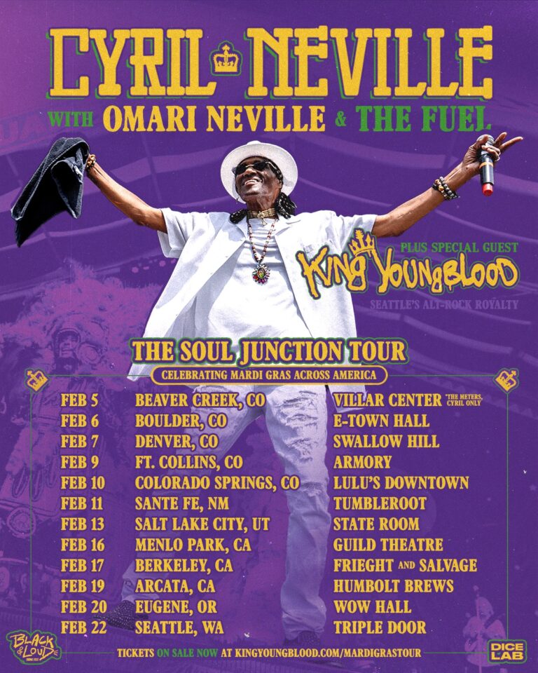 TOURING IS A FAMILY AFFAIR FOR THE ICONIC MULTI GRAMMY WINNING ARTIST CYRIL NEVILLE