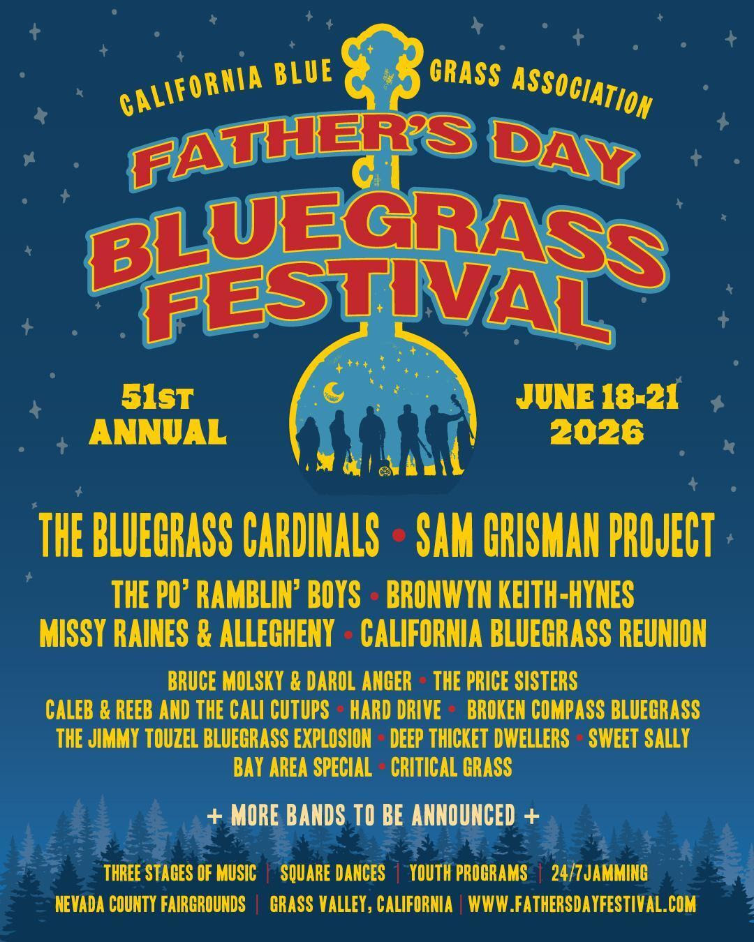 51 Years of Bluegrass: Father’s Day Festival Lineup Revealed