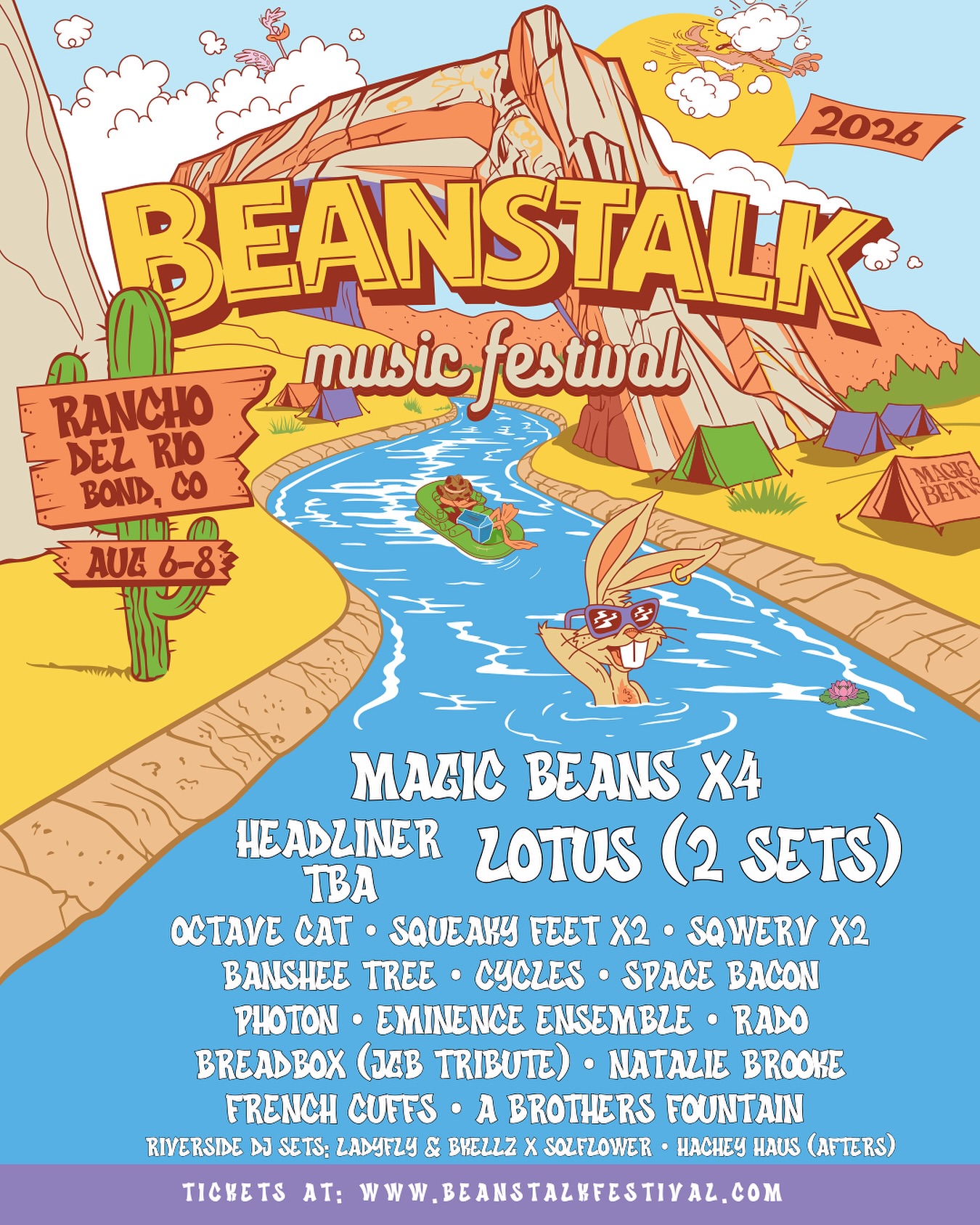 Beanstalk Music Festival 2026 Unveils Massive Lineup with Lotus, Magic Beans & More