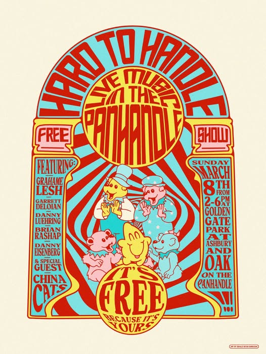 Live Music in SF’s Panhandle March 8: “It’s Free Because It’s Yours”