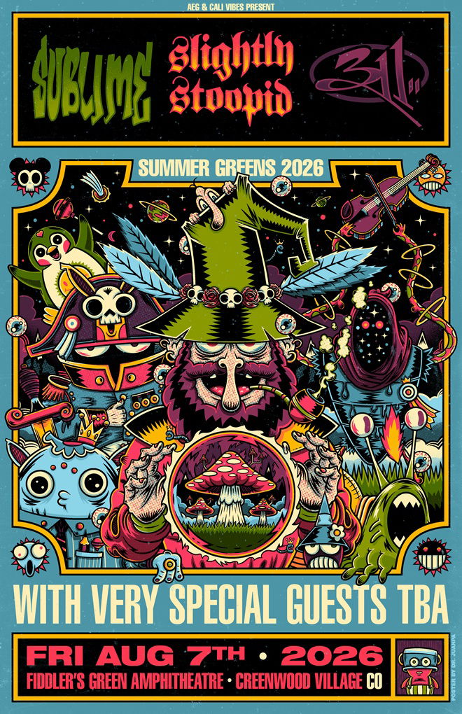 Sublime, Slightly Stoopid & 311 Announce Summer Greens 2026 at Fiddler’s Green