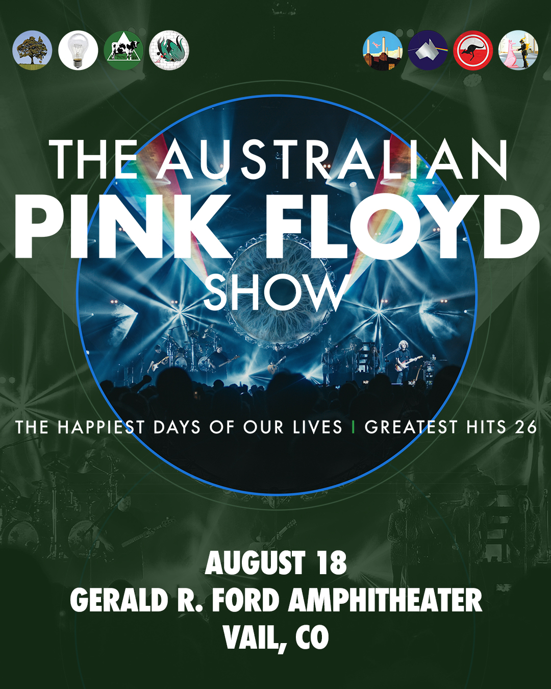 The Australian Pink Floyd Show Brings “Happiest Days” Tour to Vail’s Gerald R. Ford Amphitheater