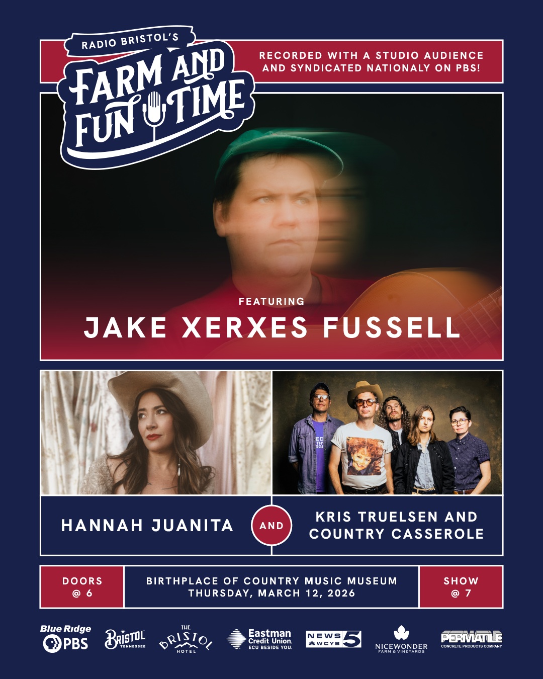 Jake Xerxes Fussell Brings Radio Bristol’s Farm and Fun Time to the Birthplace of Country Music Museum