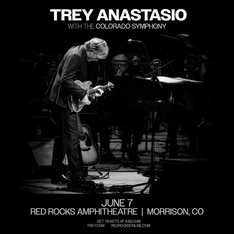 Trey Anastasio Teams with The Colorado Symphony for Red Rocks Concert June 7, 2026