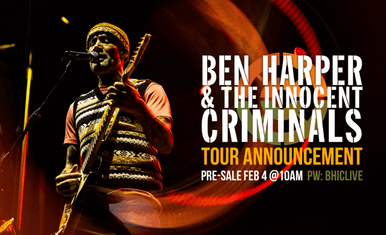 Ben Harper & The Innocent Criminals Announce 2026 World Tour