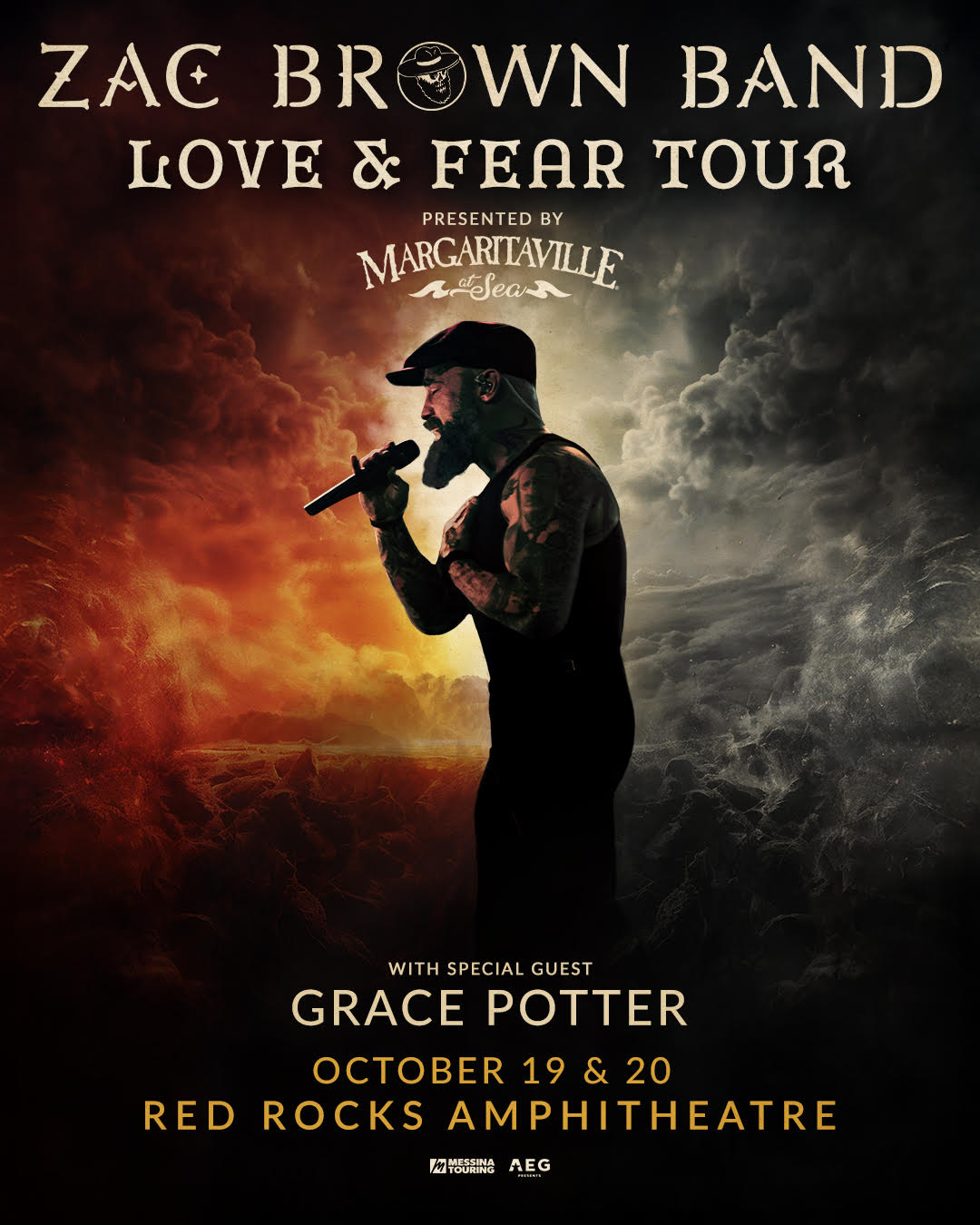 Zac Brown Band Announces Love & Fear Tour Presented by Margaritaville at Sea
