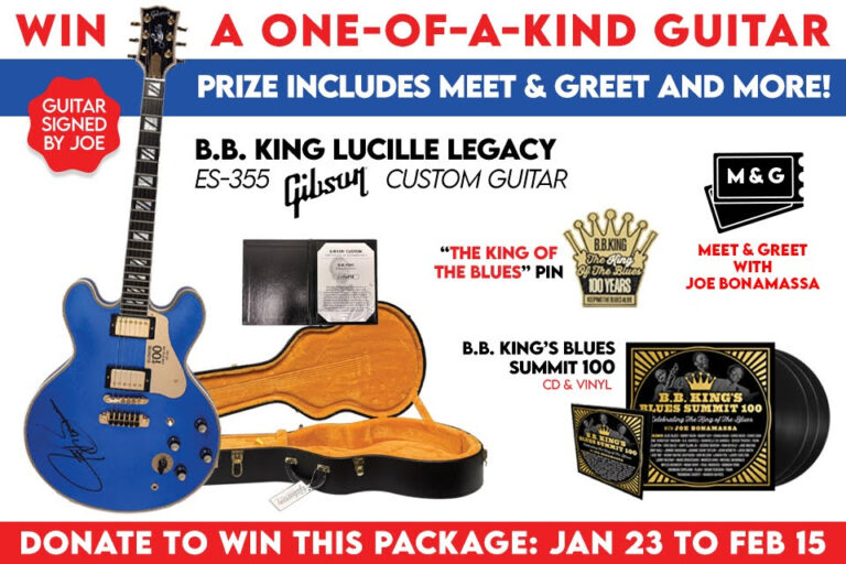 B.B. King Centennial Sweepstakes Launches Featuring One-of-a-Kind Gibson Custom “Lucille”