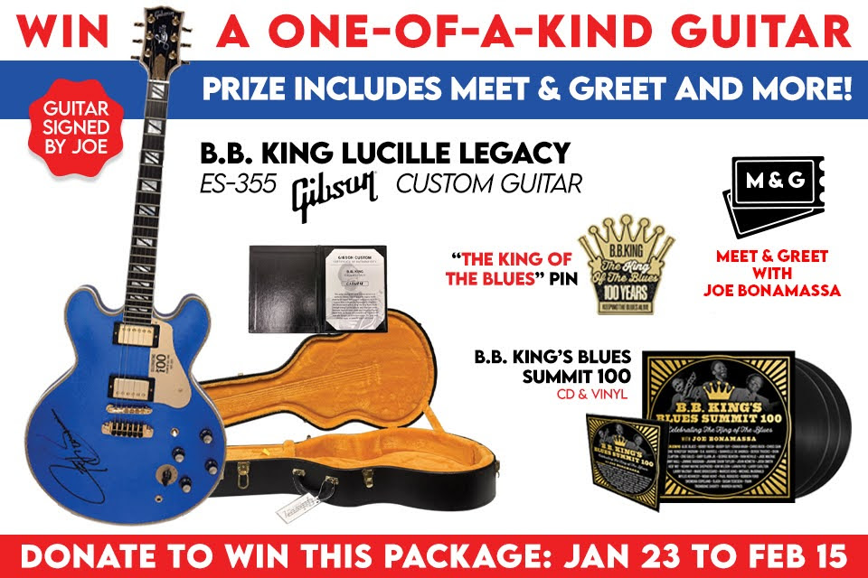 B.B. King Centennial Sweepstakes Launches Featuring One-of-a-Kind Gibson Custom “Lucille”