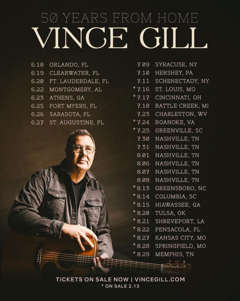 VINCE GILL’S DOWN AT THE BORDERLINE OUT THIS FRIDAY